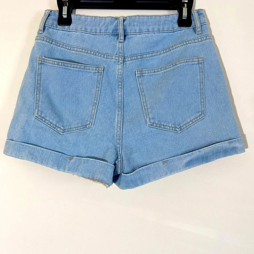Pacsun Mom shorts high waist denim blue size 27 - Image 5