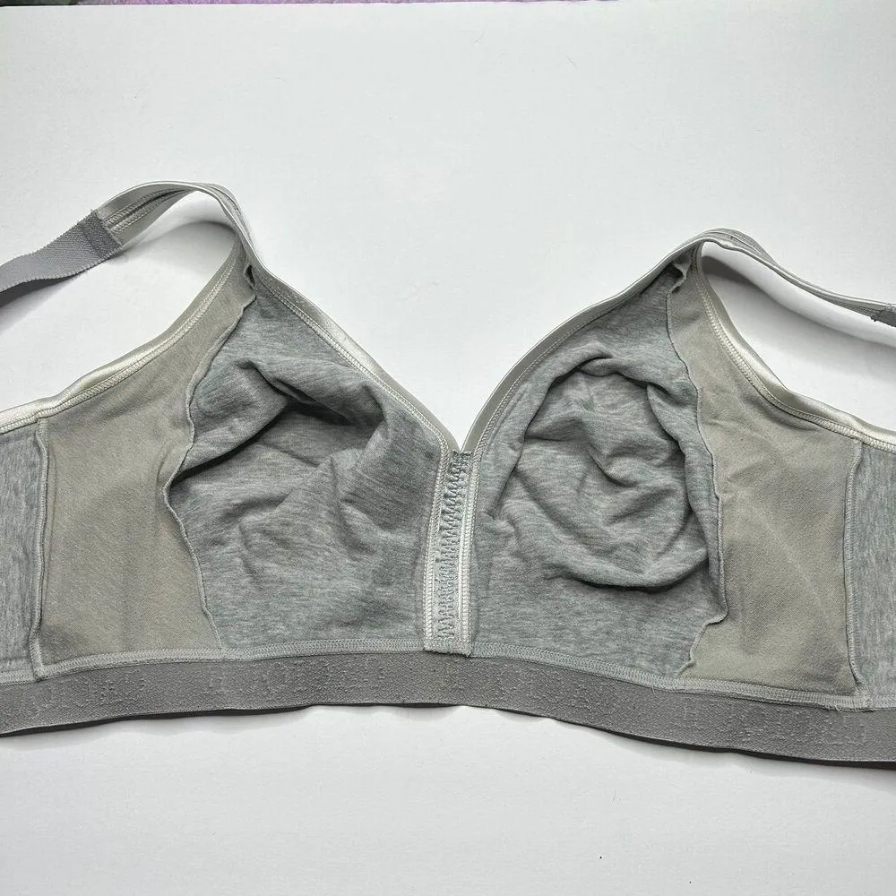 Cacique grey unlined wireless wire free full coverage bra 46DD - Image 4