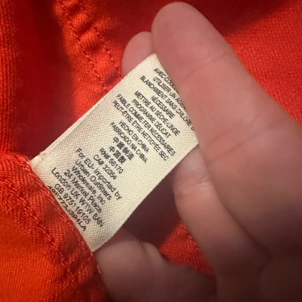 Free People Linen Drapey Raw hem Jacket Size s - Image 5