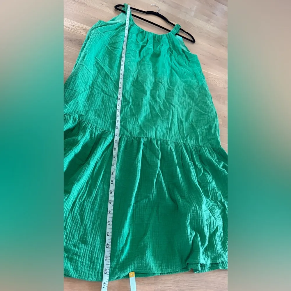 Mikarose The Tabby sleeveless gauze Dress Kelly green size medium NWT - Image 5