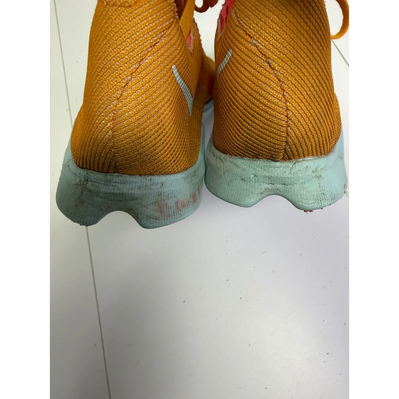 Hoka One One U Cielo X LD Women's Orange Track Spikes Running Shoes Size 8 - Image 8