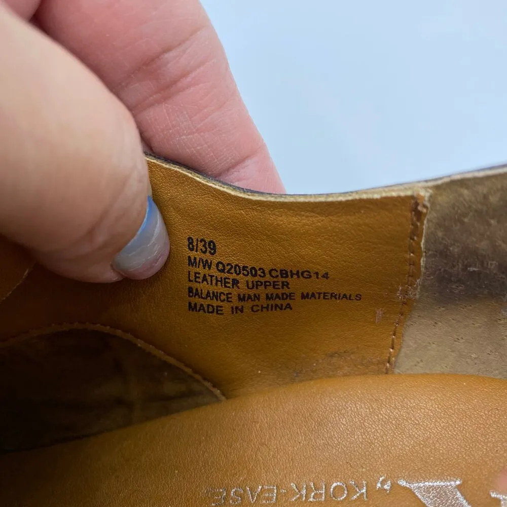 Kork-Ease Women's Black Leather Lace Up Ankle Chucky Oxford Bootie Size 8 - Image 10