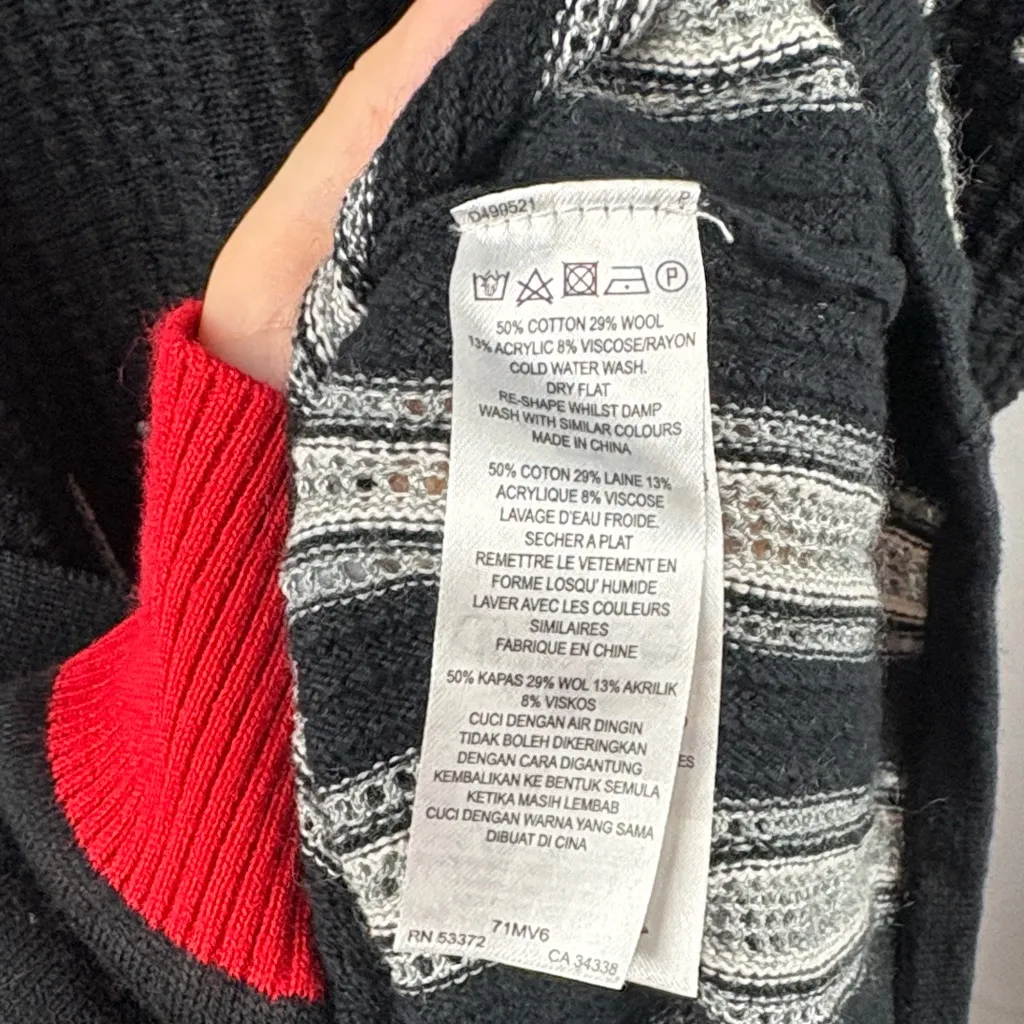 French Connection Black and White Maxi Dress - Image 5