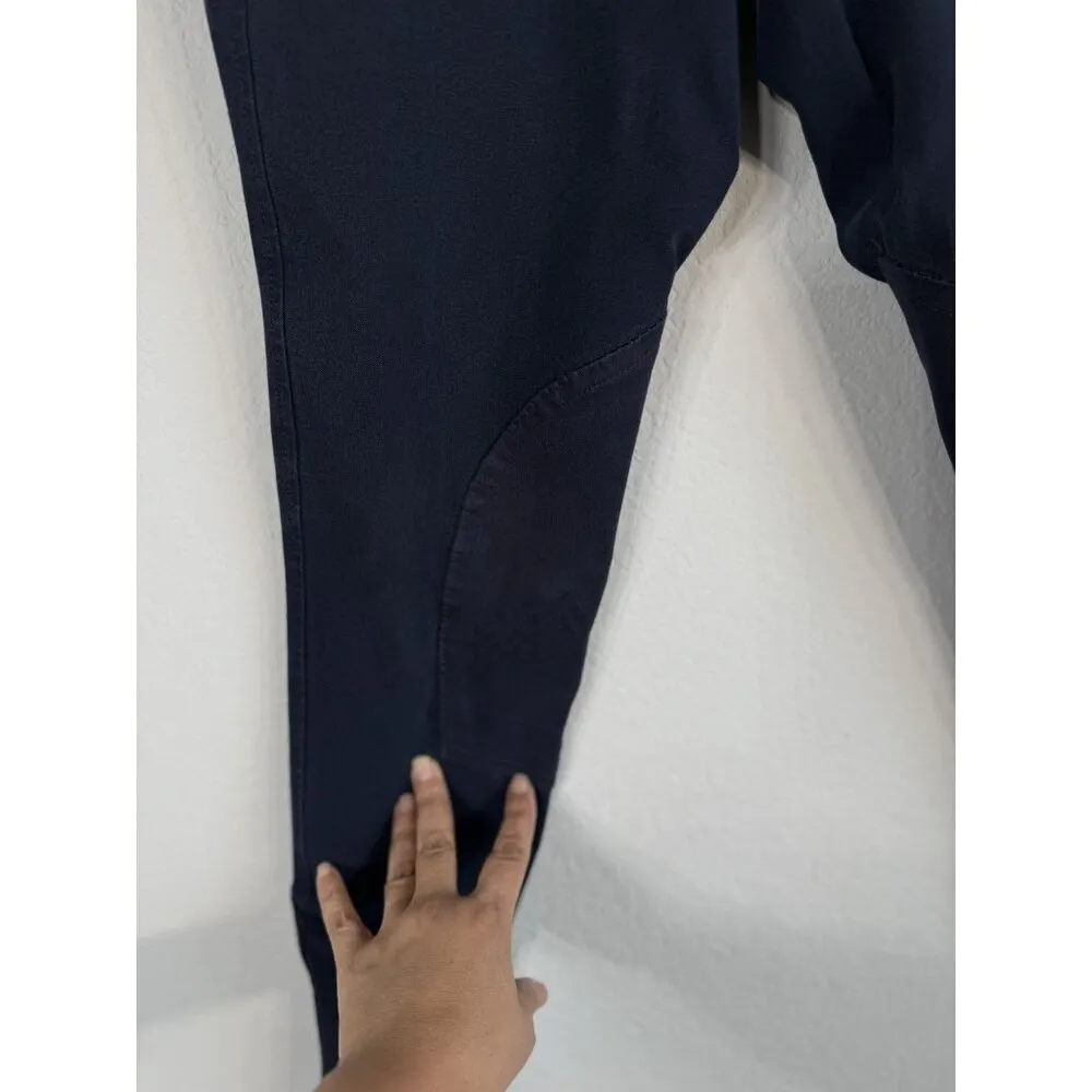 Equine Couture Horse Riding Schooling Breech Navy Embroidered Women’s 30 Pants - Image 4