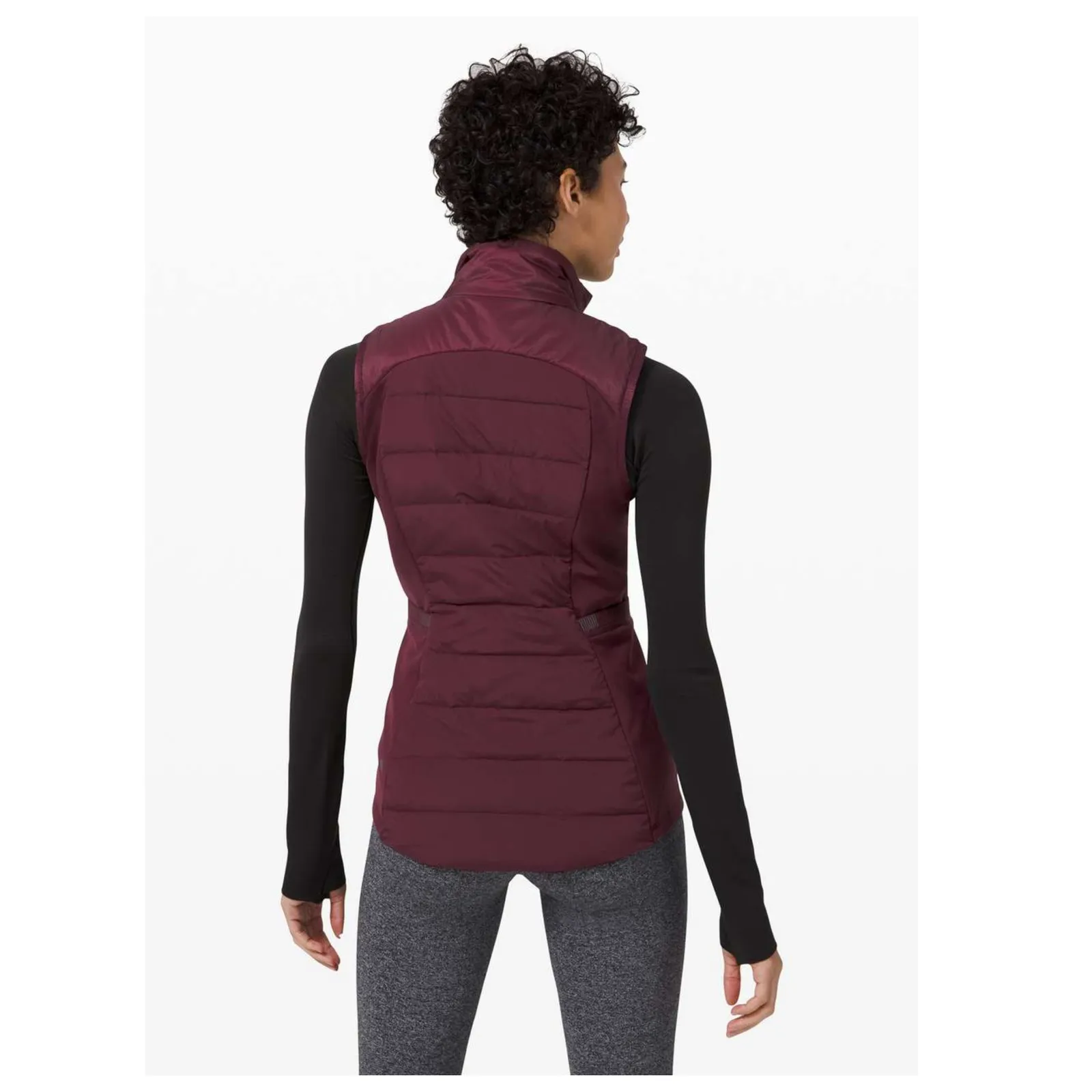 Lululemon Down For It All Vest Size 10 Red - Image 2