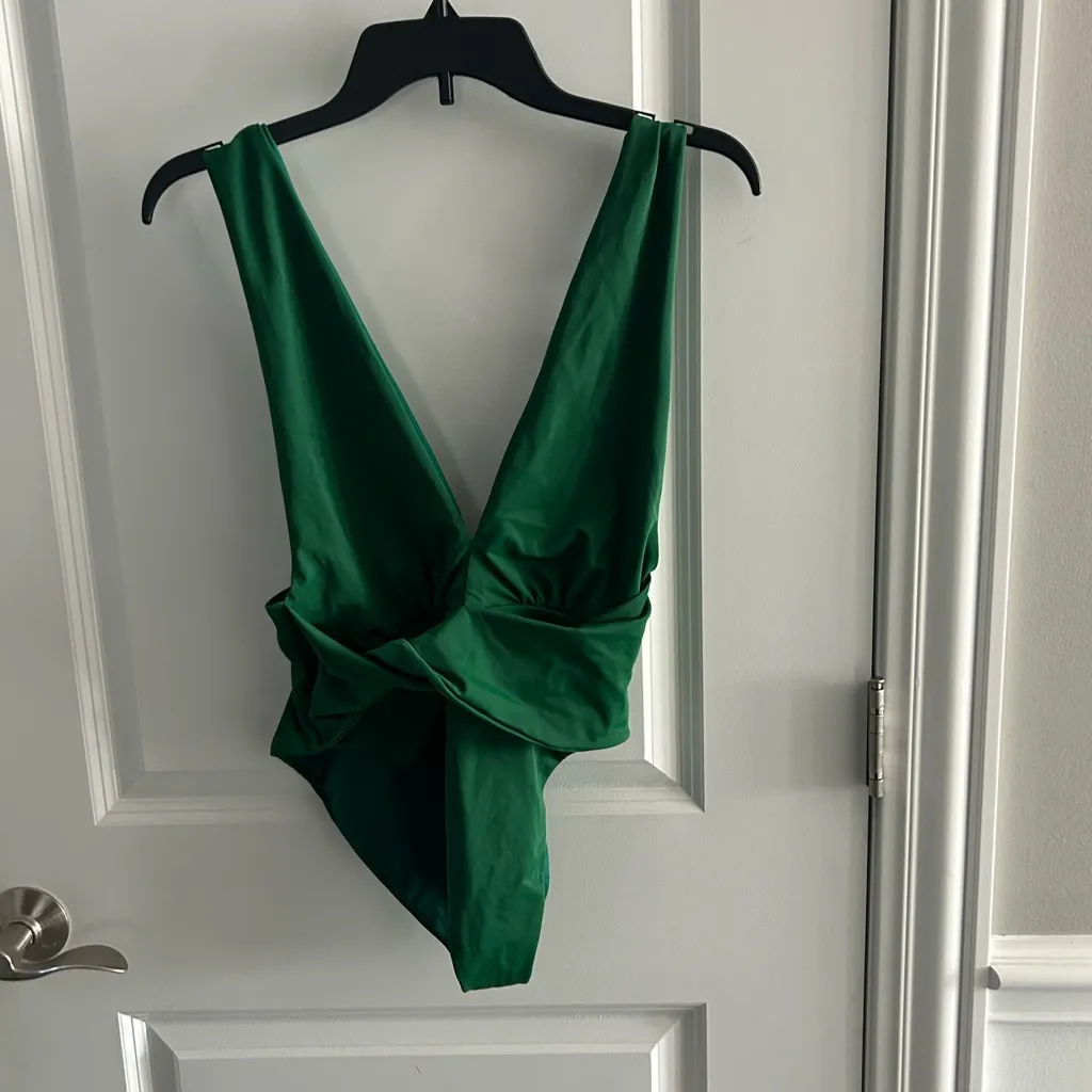 AGUA BENDITA Ellis Ventura One-piece Swimsuit In Green - Image 3