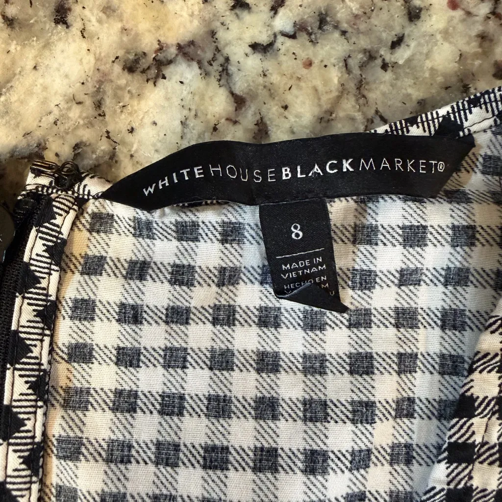 White House Black Market Checkered Blouse - Image 2