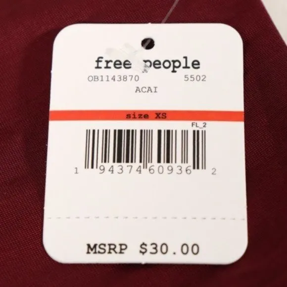 NWT  X Revolve Be Cool Brami Top in Maroon - Image 5