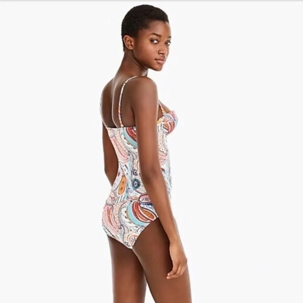 J Crew • One-Piece Swimsuit Ratti Scribble floral paisley underwire colorful - Image 15