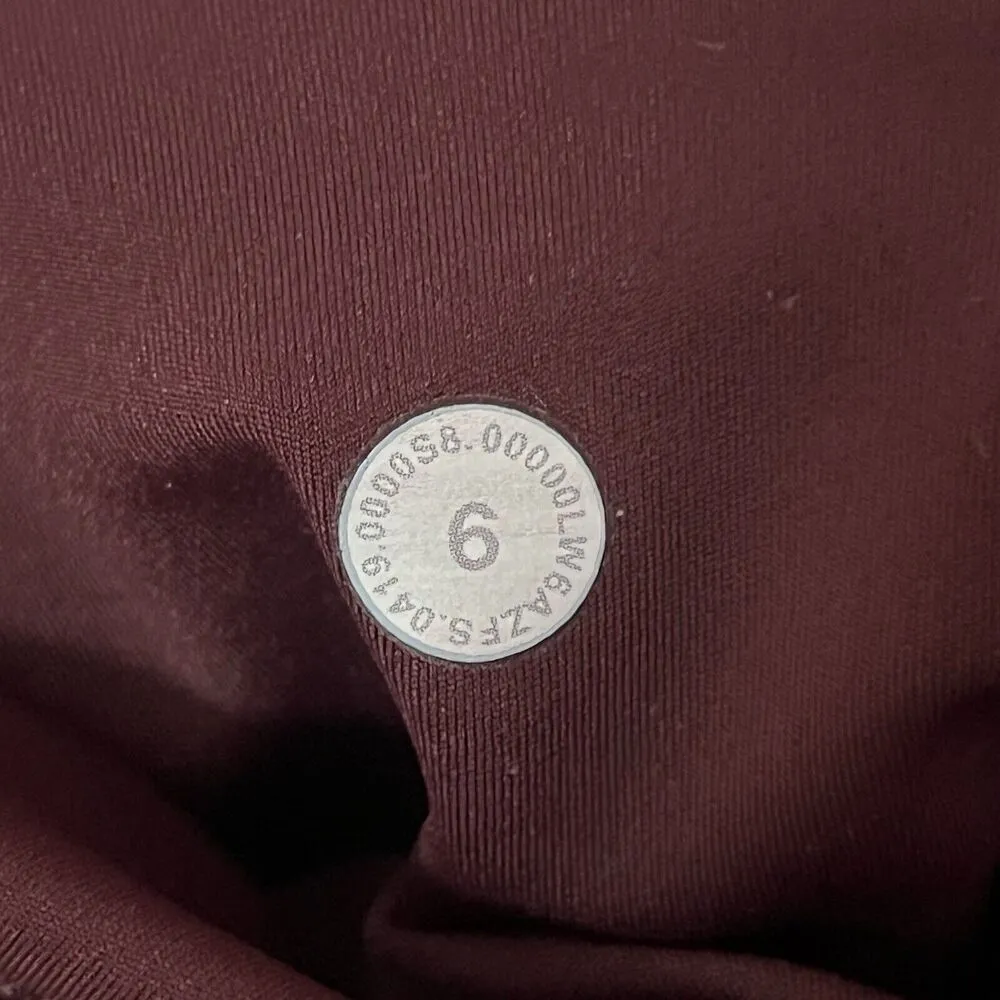 Lululemon Legging Women's Size 8 Maroon Red Fast Free High-Rise Crop 23" Mesh - Image 7