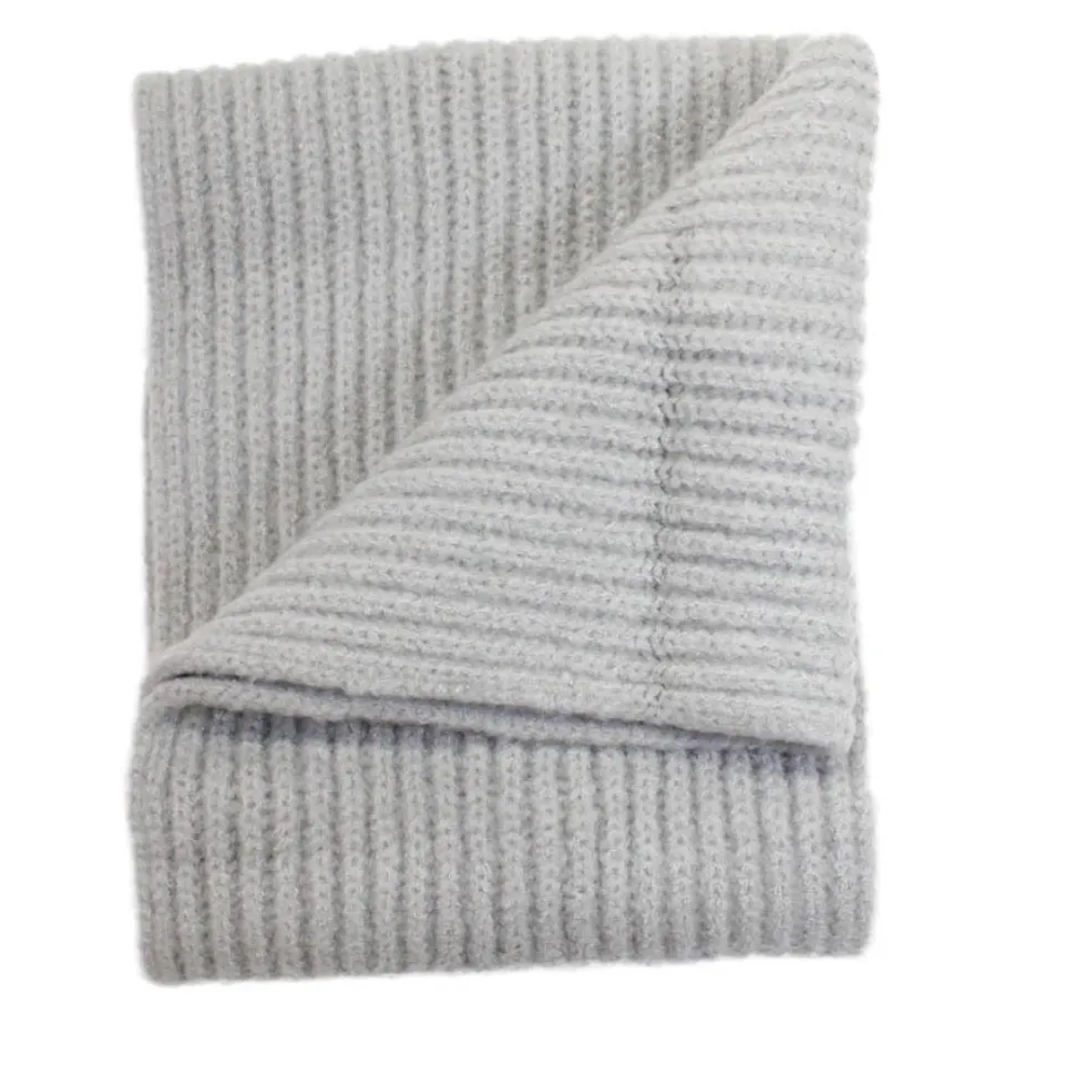 Hat Attack Lode Loop Scarf Ribbed One Size NWT Light Grey Gray - Image 2