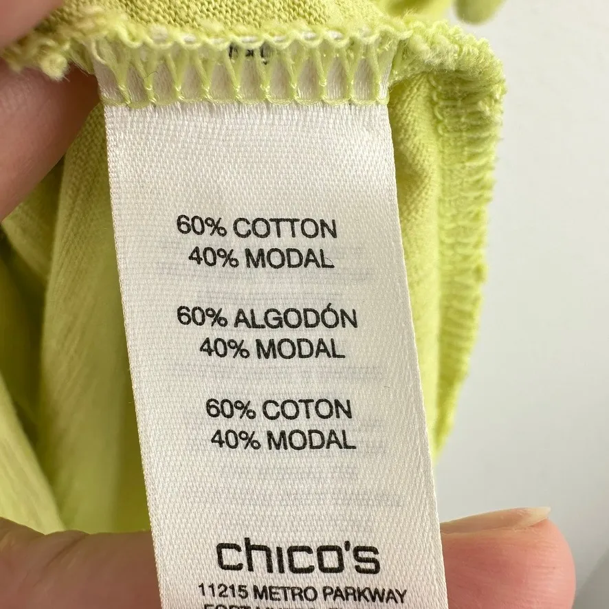 Chico's The‎ Ultimate Tee T-Shirt Women's Size M Short Sleeve Hi Low Hem Bundle - Image 13