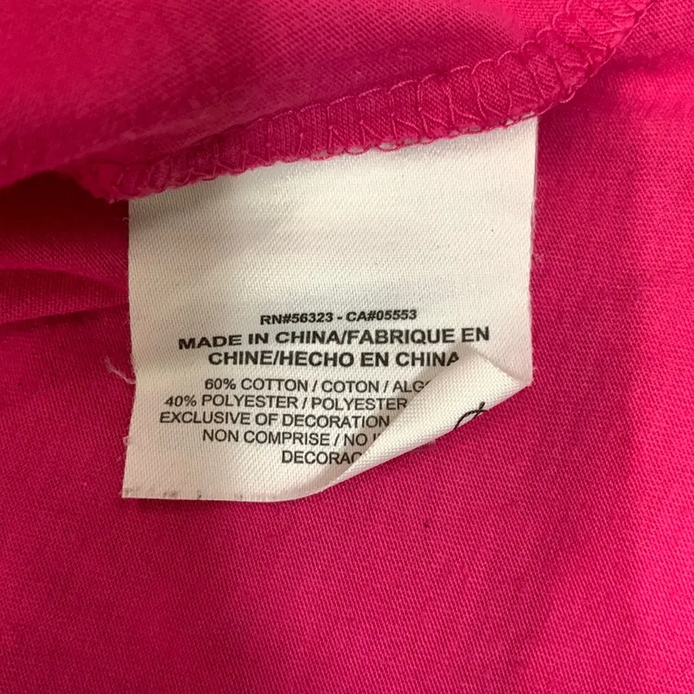 Nike Slim Fit V-neck Pink Size Medium Athletic T-shirt - Image 8