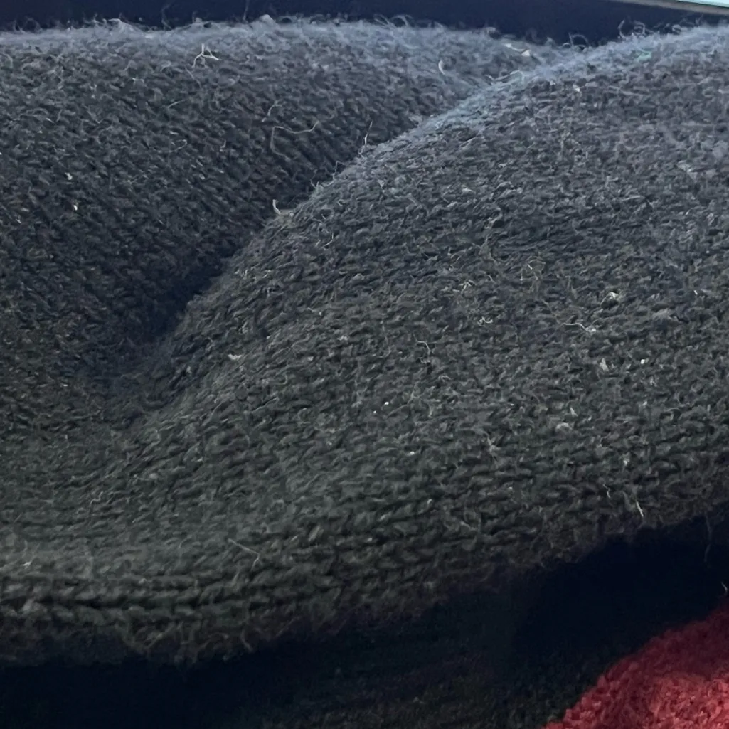 Vintage Y2K Designers Originals Studio Joy Patriotic Snowman Cardigan Black XL - Image 6