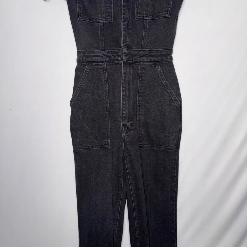 Good American ‎ Black Denim Jumpsuit - Image 8