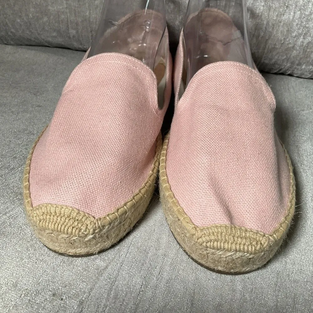 SOLUDOS Flats Espadrille Pink Canvas Shoes Slip On Resort Casual Closed Toe 11 - Image 3