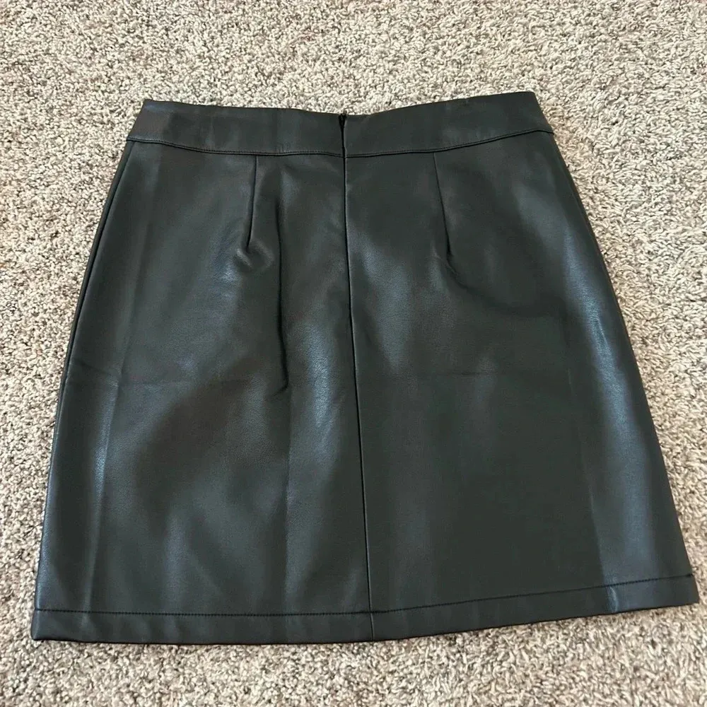 Leather mini skirt - Image 2