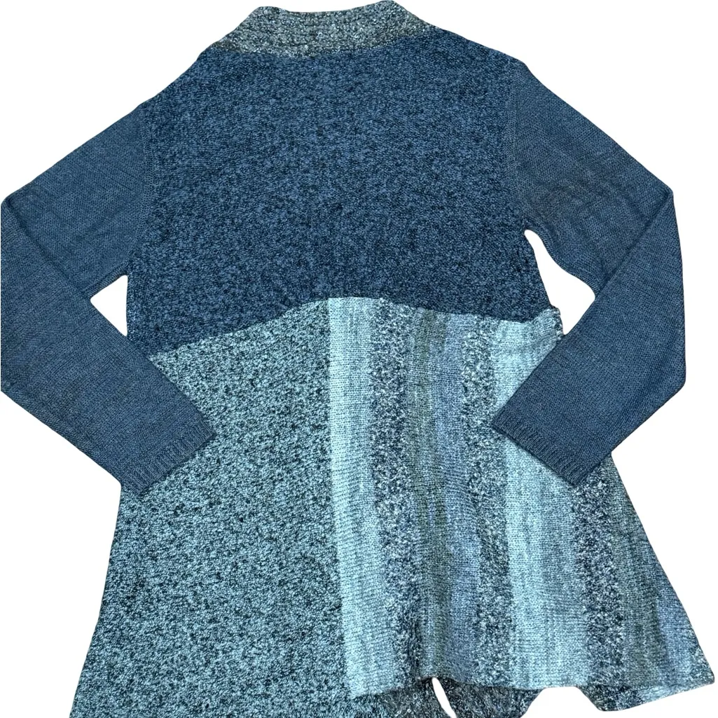 🧶✨ Orvis V-Neck Snap Cardigan Sweater | Women’s Large | Gray-Blue Wool Blend - Image 7