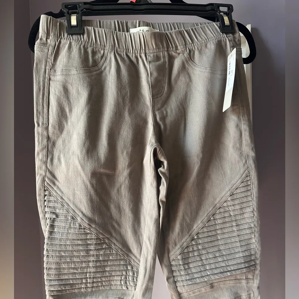 Lizard Thicket NWT  c’isa Gray Moto Stretch Pant Medium - Image 3