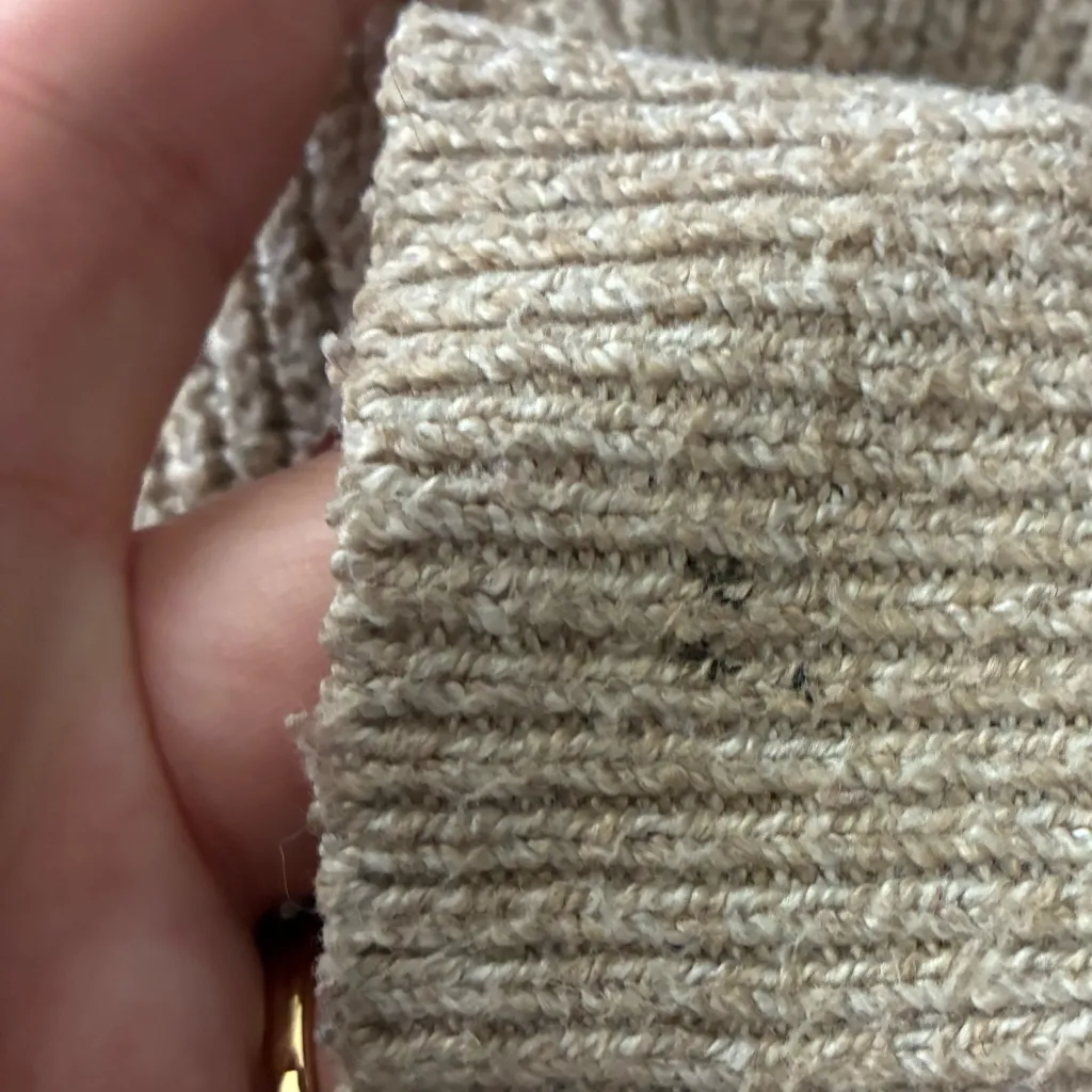 Zara Women's Elegant Beige Knit Cardigan Sweater S - Image 12