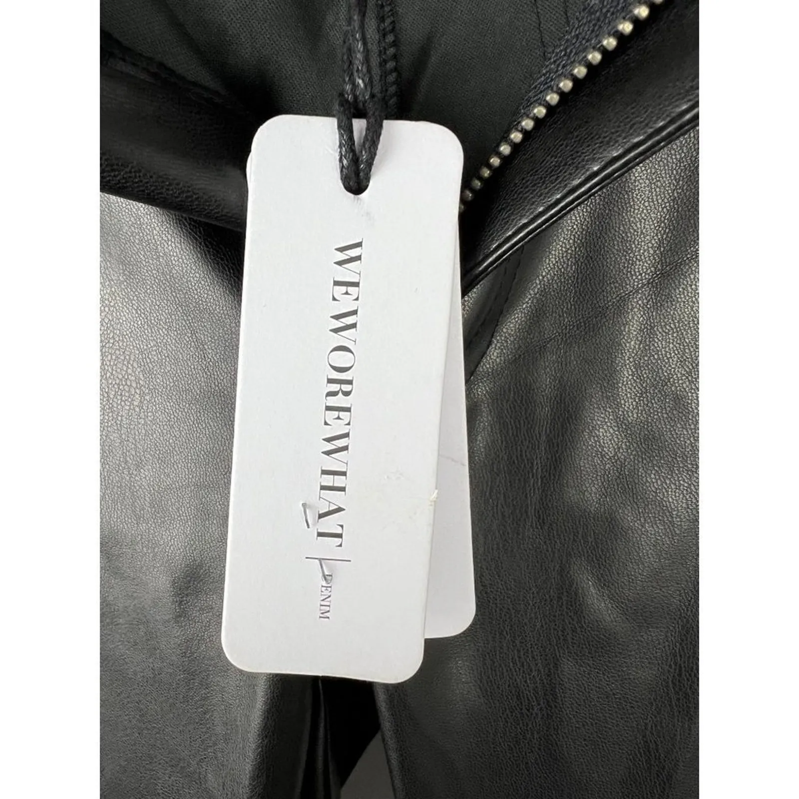 WeWoreWhat Stiletto Vegan Leather Zip Pant 26 Punk Emo Goth Grunge - Image 6