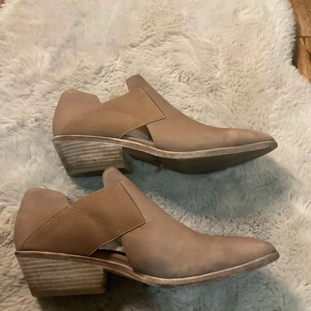 Eileen Fisher‎ Booties Women's Size 11 Perry Tumbled Nubuck Ankle Heeled Boots - Image 5