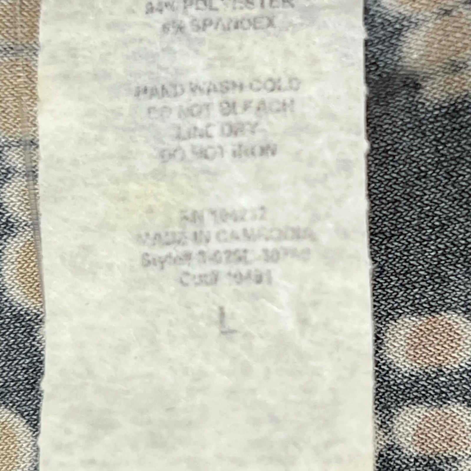 JTB Y2K Top Womens L Black Tan Geometric Shimmer Stretch Blouse Boho Chic Retro Size L - Image 15