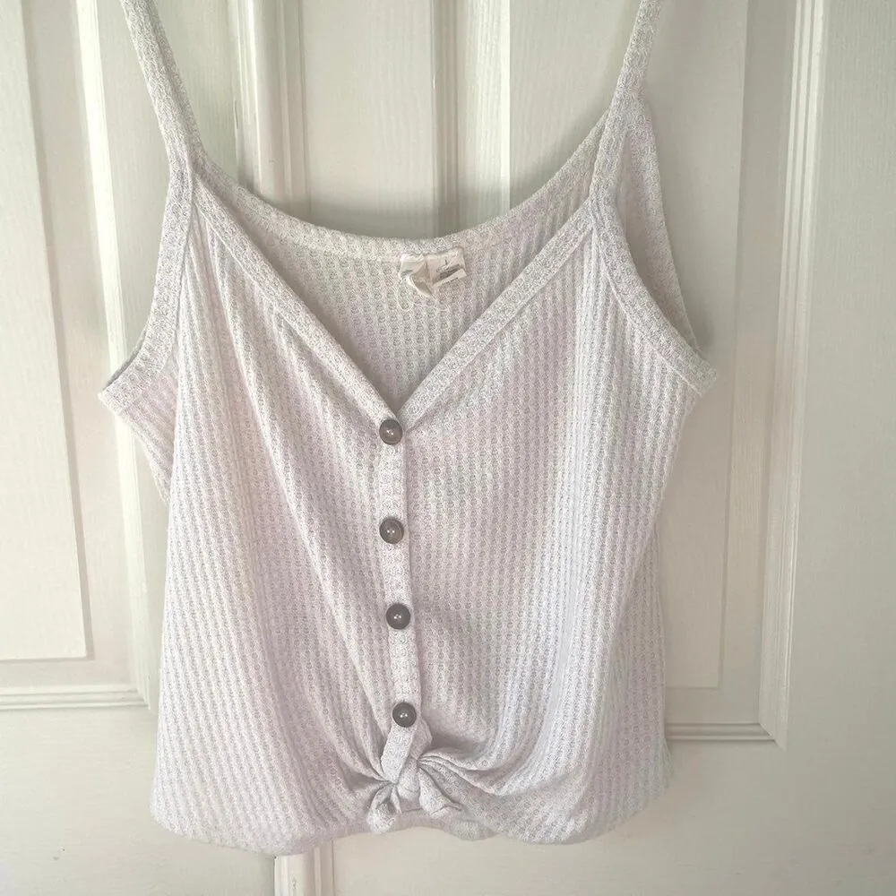 Sky and Sparrow knit button tank top - Image 12