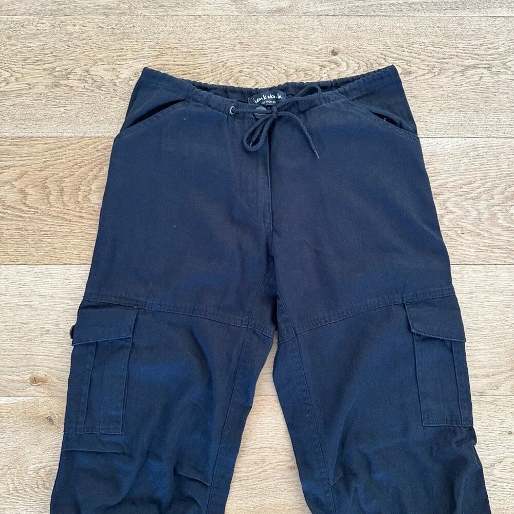 I Am Koko La Low Waisted Military Cargo Pants in Black Size XS - Image 2