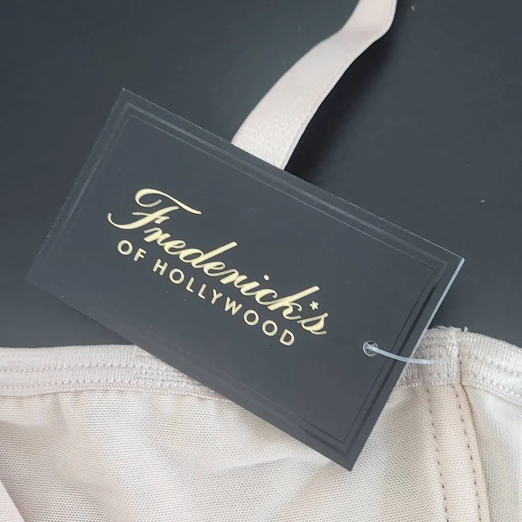 Frederick's of Hollywood Nude Mesh Balconette Bra Size 32F NWT Everyday Nude Bra - Image 10