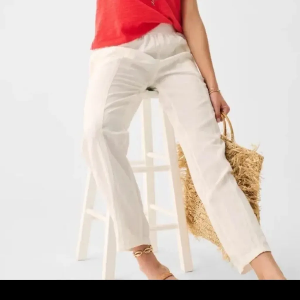 Faherty Arlie Pants Linen size M - Image 3