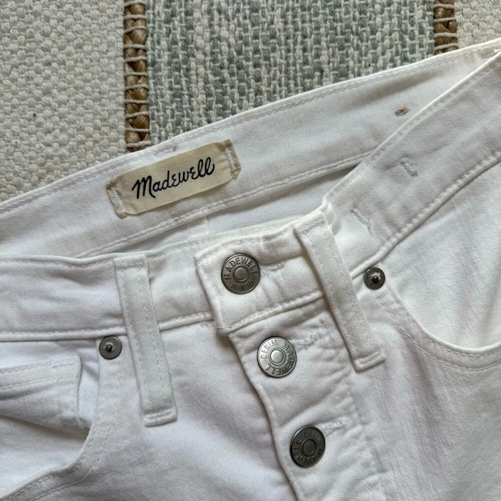 Madewell 10" High-Rise Skinny Jeans in Pure White: Step-Hem Edition Women’s 24 - Image 12