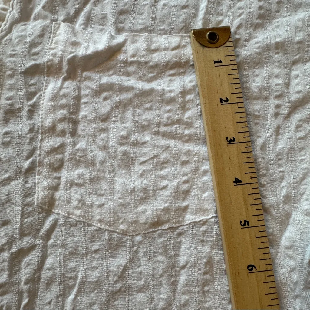 Millibon Crinkled White Button - Image 7