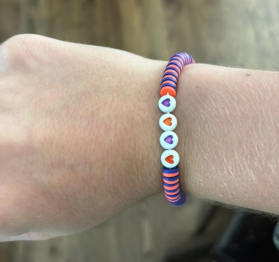 Clemson Handmade Beaded Bracelet Multiple - Image 2