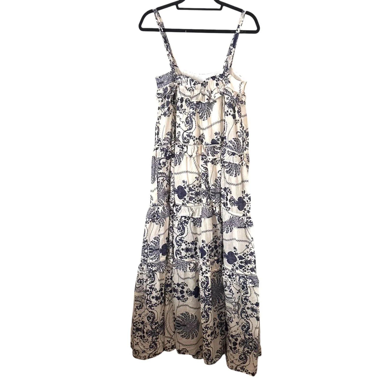 DEVOTION TWINS Reggina Floral Maxi Dress‎ NWT Small Blue - Image 4