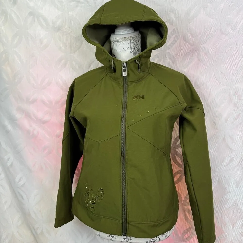 Helly Hansen Full Zip Green Soft Shell Jacket‎ Size Small - Image 10