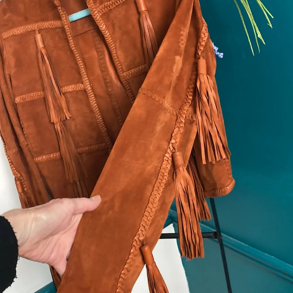 Rachel Zoe fringe suede 4 boho chic leather - Image 9