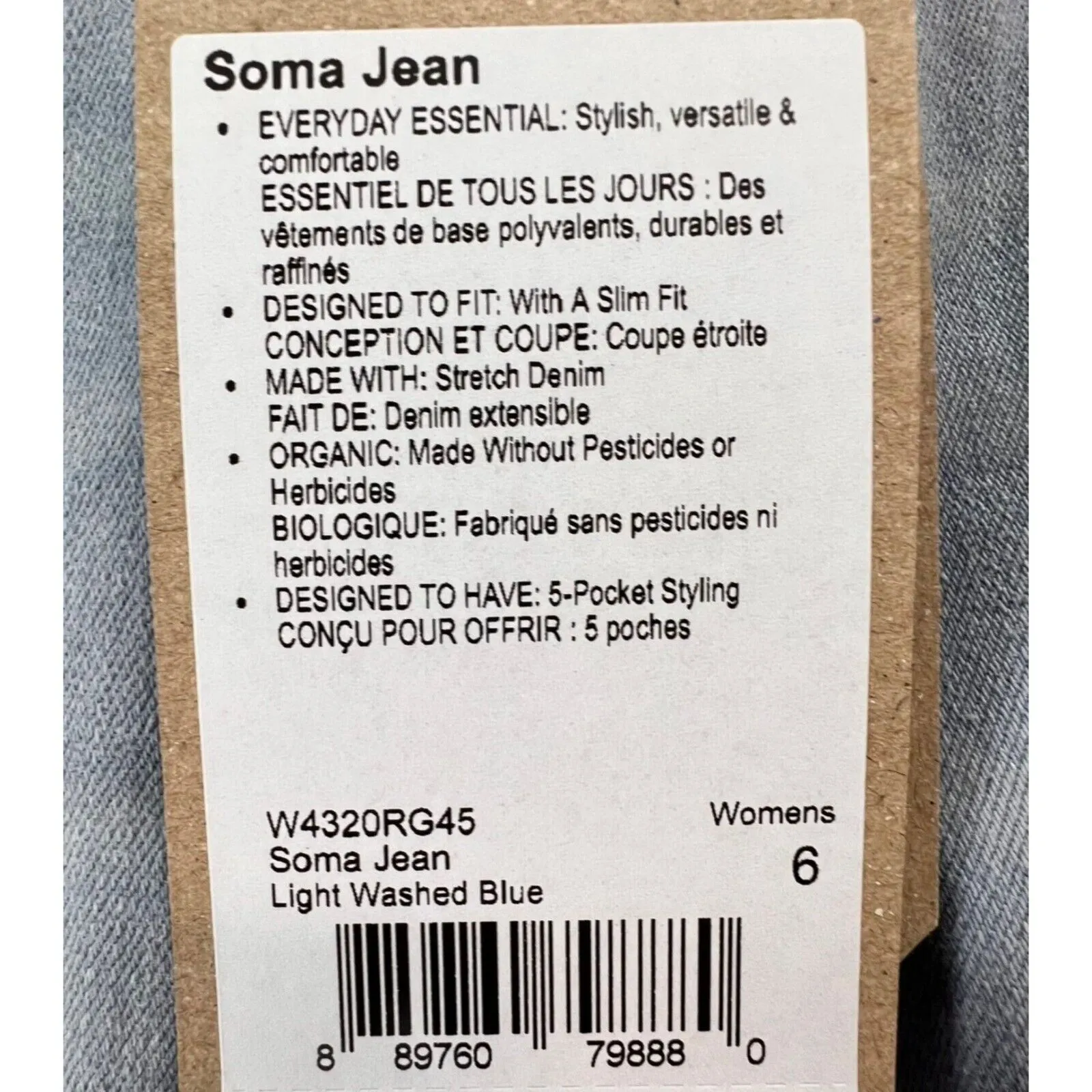 Prana Soma Jeans Womens 28 Blue Light Wash Organic Stretch Denim Skinny Slim NEW - Image 12