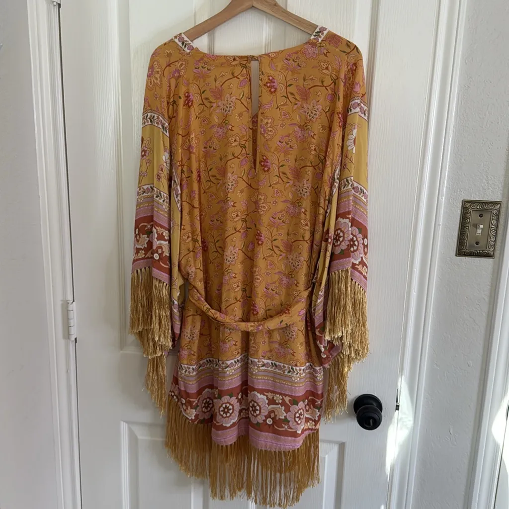 Spell and the Gypsy road tassel fringe dress Orange Size XS - Image 11