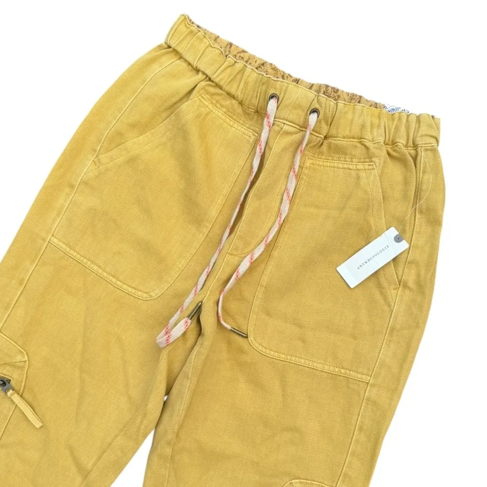 Anthropologie Pilcro The Cottage Mustard Yellow Twill Cargo Pant - Image 5