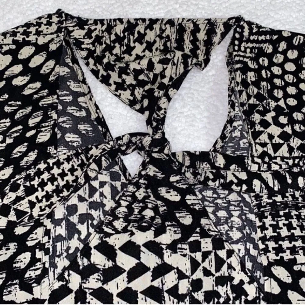 Tramp Puffy Sleeve Mini Dress(Size Small) Black - Image 8