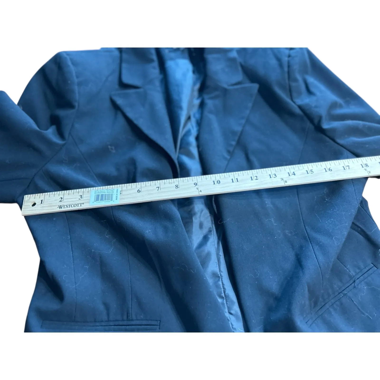 Chaus Womens Black One Button Blazer Jacket Size 14 Professional Office - Image 6