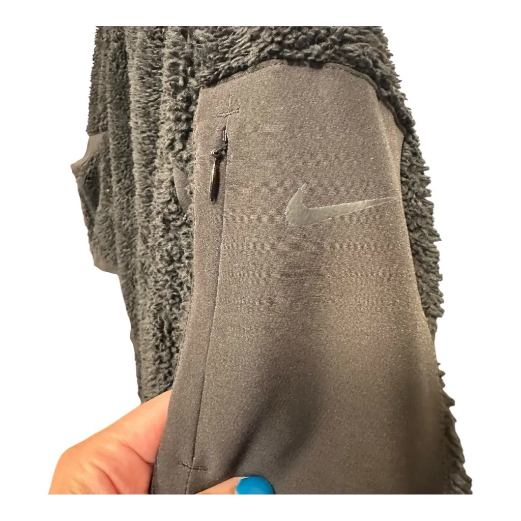 Nike Black Charcoal Fleece Pullover Jacket Men’s Medium (Women’s‎ L) - Image 5