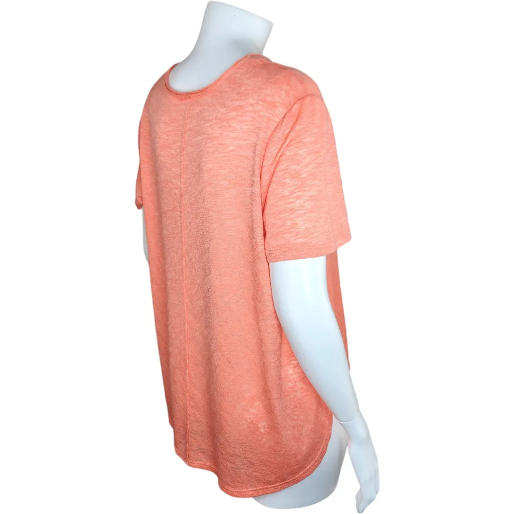 Melrose and Market Short Sleeve Coral Knit Open Side Top Size Large NWT - Image 8
