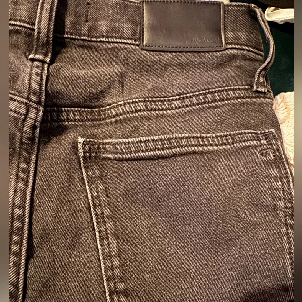 Madewell Classic Straight Jean straight leg washed black faded black gray - Image 2