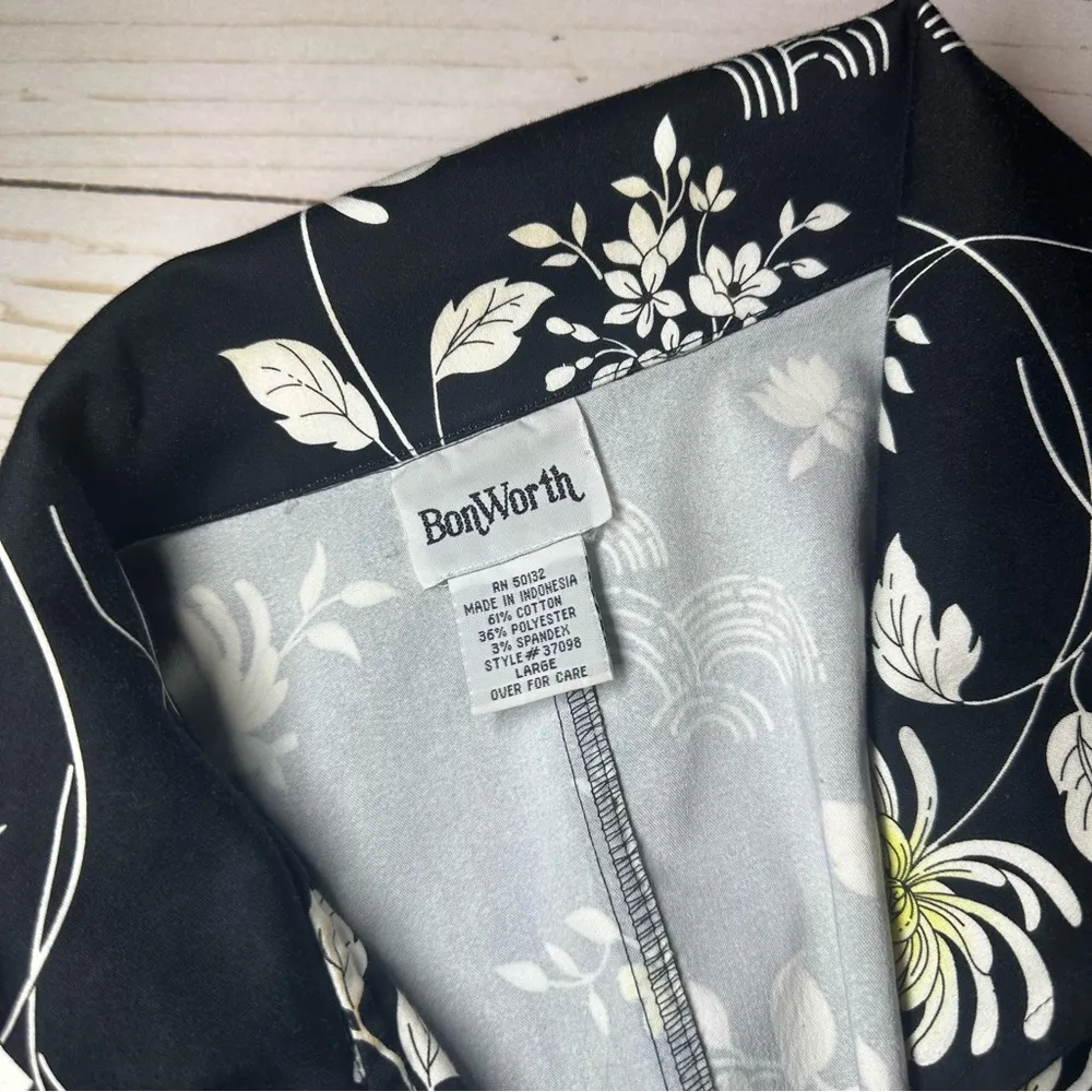 Bonworth Floral Black and White Jacket - Image 2