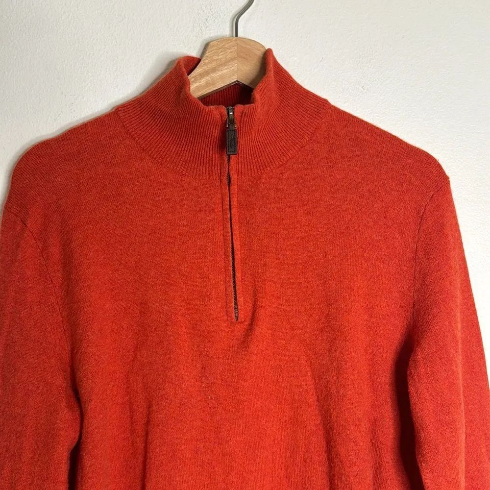 Polo Ralph Lauren Wool Pullover Sweater featuring mock neck Merino wool Sz M Size M - Image 4