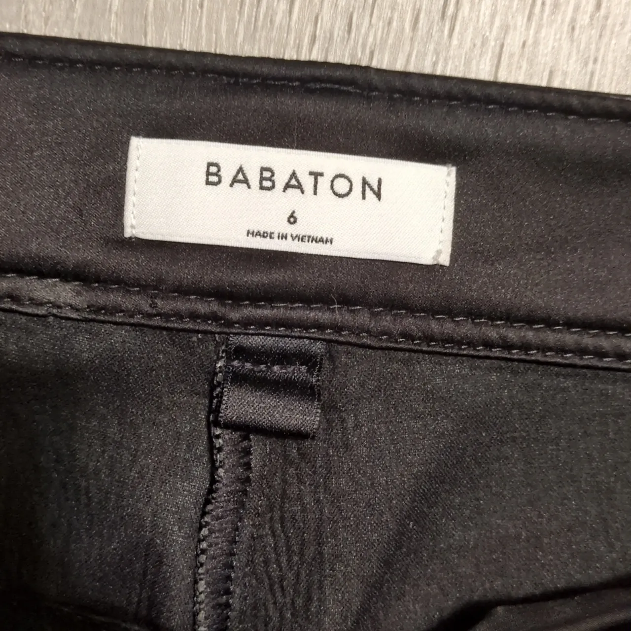 BABATON x ARITZIA Command Cropped Vegan Leather Pants Black Size 6 - Image 4