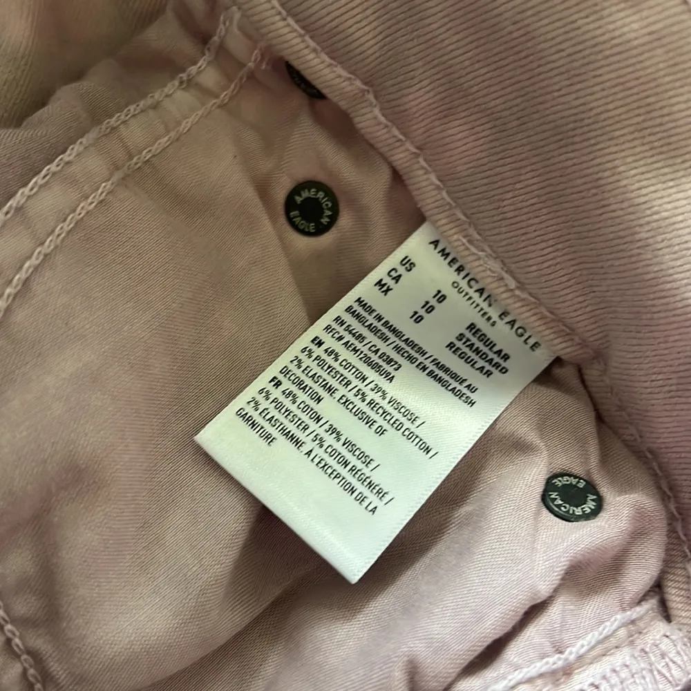 American Eagle Stretch Super Hi-Rise Flare Pink  10 - Image 8