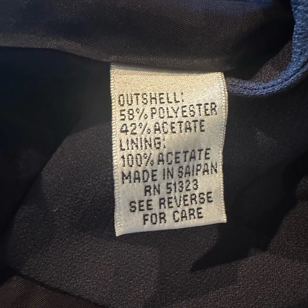 Chaus Double Breasted Blazer Long Suit Jacket Navy Blue Womens Size 10 New - Image 11